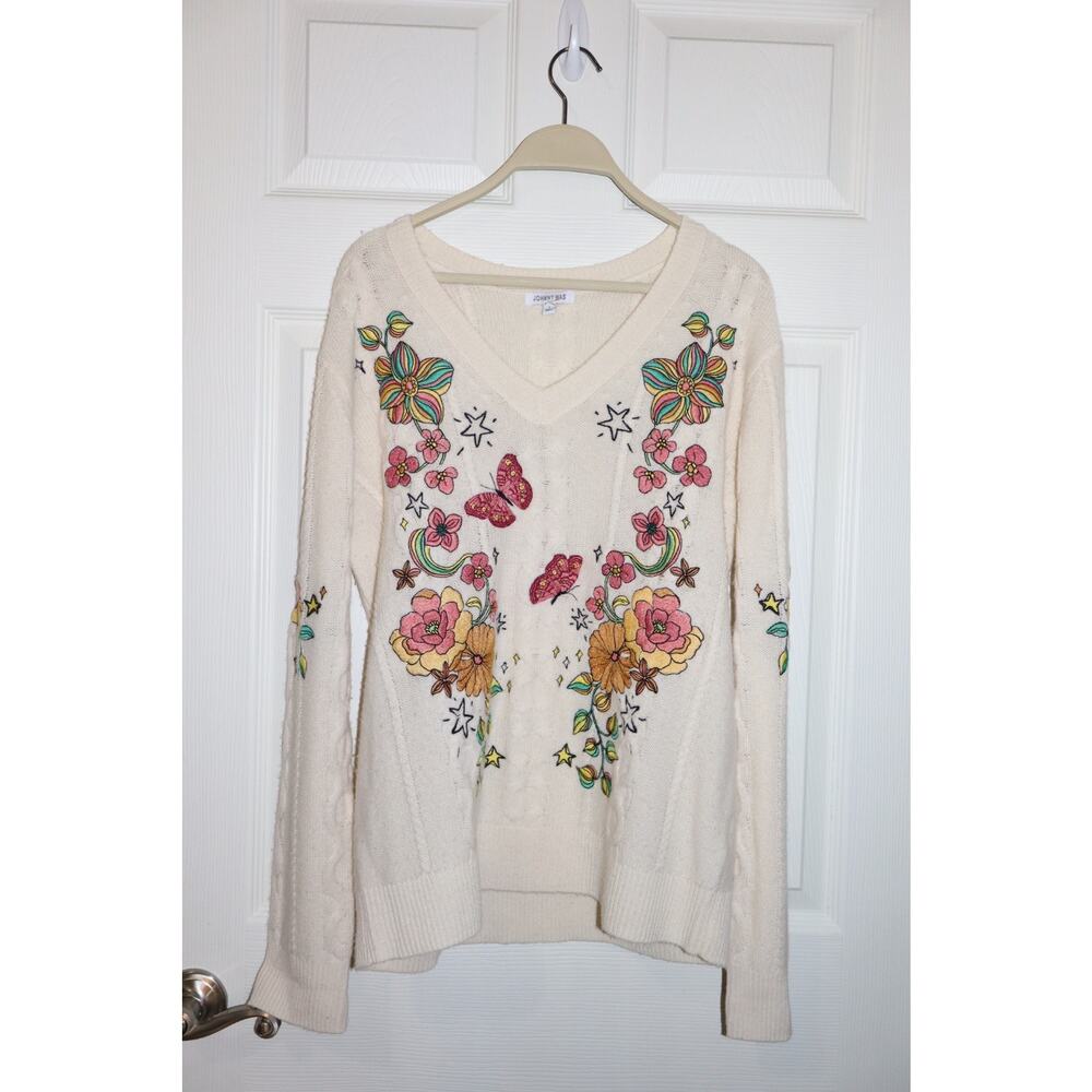 Wool and cashmere Johnny was sweater size medium in perfect condition